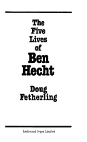 Book cover for Five Lives of Ben Hecht