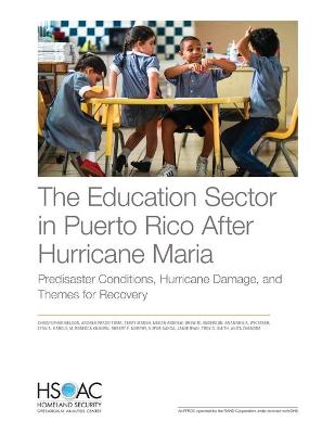 Book cover for The Education Sector in Puerto Rico After Hurricane Maria