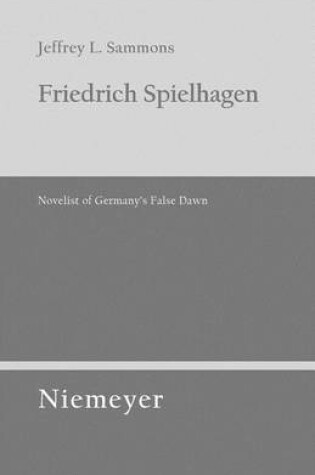 Cover of Friedrich Spielhagen