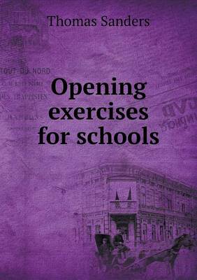 Book cover for Opening exercises for schools