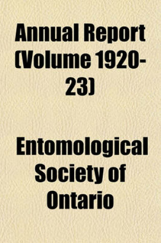 Cover of Annual Report (Volume 1920-23)