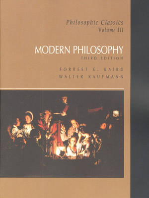 Book cover for Philosophic Classics, Volume III