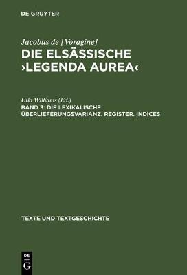 Book cover for Die elsassische >Legenda aurea