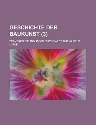 Book cover for Geschichte Der Baukunst (3 )