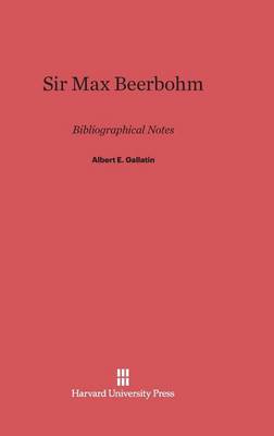 Book cover for Sir Max Beerbohm