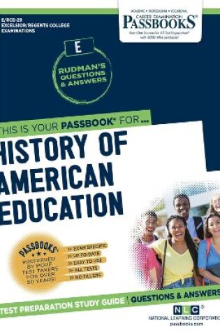 Cover of History of American Education (RCE-29)