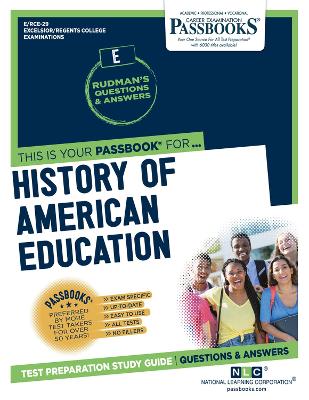 Book cover for History of American Education (RCE-29)