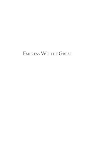 Cover of Empress Wu the Great