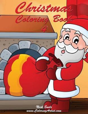 Book cover for Christmas Coloring Book 4