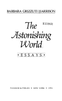 Book cover for The Astonishing World