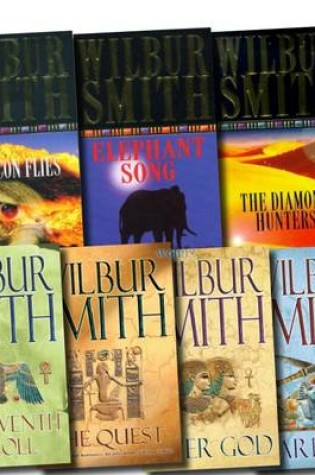 Cover of Wilbur Smith Collection (diamond Hunters, the Quest, the Seventh Scroll, River God, Warlock, Elephant Song, a Falcon Flies)
