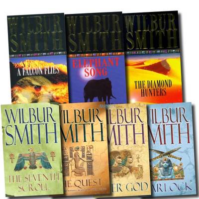 Book cover for Wilbur Smith Collection (diamond Hunters, the Quest, the Seventh Scroll, River God, Warlock, Elephant Song, a Falcon Flies)