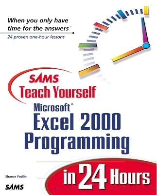 Cover of Sams Teach Yourself Microsoft Excel 2000 Programming in 24 Hours