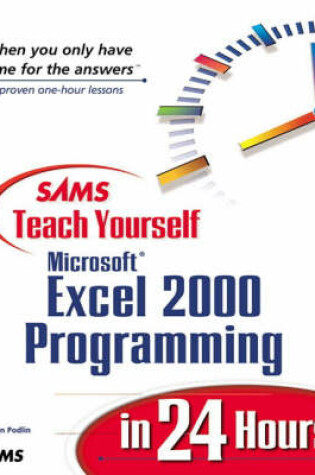 Cover of Sams Teach Yourself Microsoft Excel 2000 Programming in 24 Hours