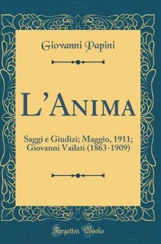 Cover of L'Anima