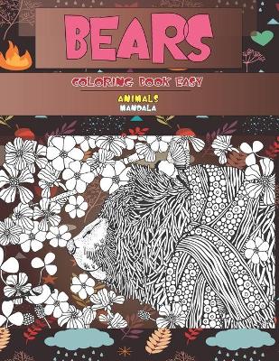 Book cover for Mandala Coloring Book Easy - Animals - Bears