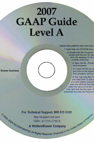 Cover of GAAP Guide Level a on CD-ROM, 2007 (Standalone CD)