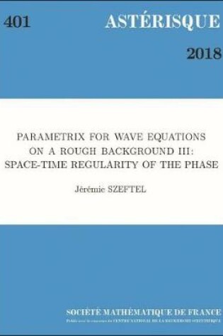 Cover of Parametrix for Wave Equations on a Rough Background III