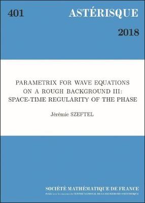 Cover of Parametrix for Wave Equations on a Rough Background III