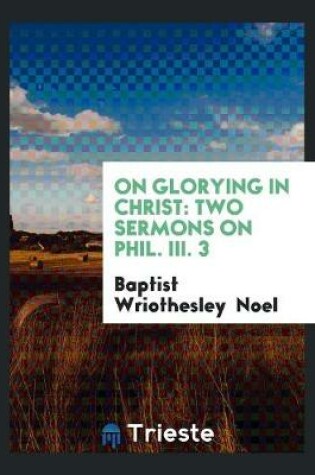 Cover of On Glorying in Christ