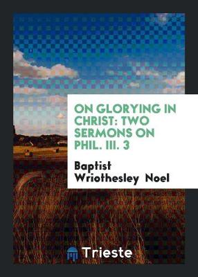 Book cover for On Glorying in Christ