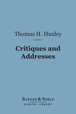 Cover of Critiques and Addresses (Barnes & Noble Digital Library)