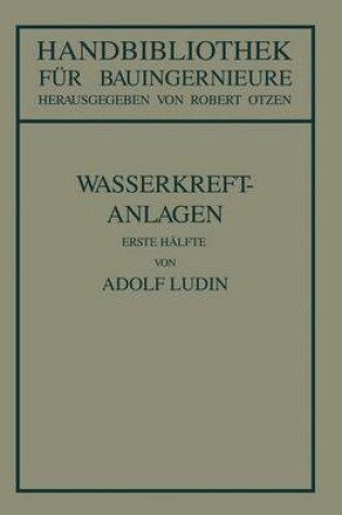 Cover of Wasserkraftanlagen