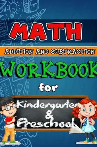 Cover of Math Workbook for Kindergarten and Preschool Colored