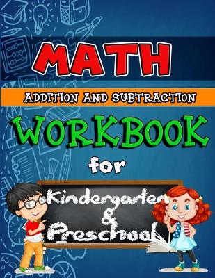 Book cover for Math Workbook for Kindergarten and Preschool Colored