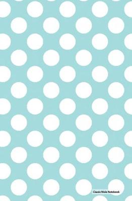 Book cover for Classic Mole Notebook - Blue White Dots (Lined Journal)