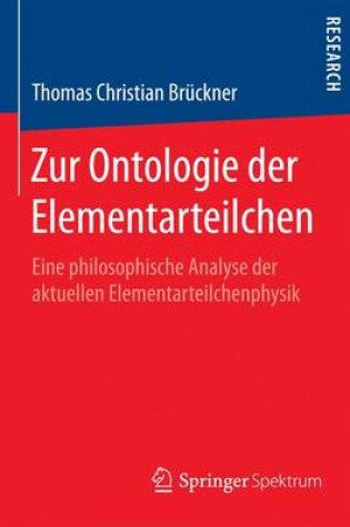 Cover of Zur Ontologie Der Elementarteilchen