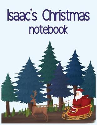 Book cover for Isaac's Christmas notebook