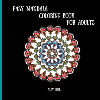 Book cover for Easy Mandala Coloring Book