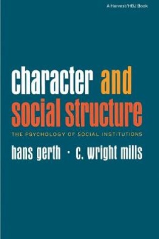 Cover of Character and Social Structure