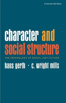 Book cover for Character and Social Structure