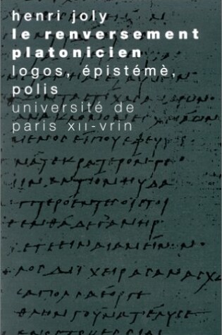 Cover of Le Renversement Platonicien