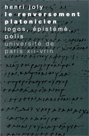 Cover of Le Renversement Platonicien