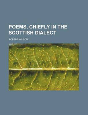 Book cover for Poems, Chiefly in the Scottish Dialect