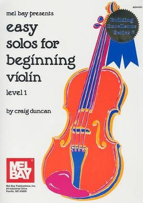 Book cover for Easy Solos For Beginning Violin, Level 1