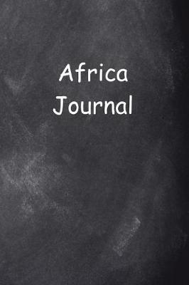 Book cover for Africa Journal Chalkboard Design