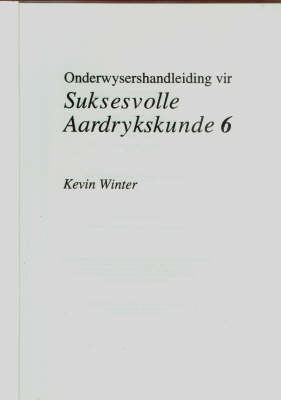 Book cover for Suksesvolle Aardrykskunde 6