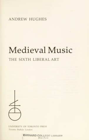 Book cover for Medieval Music
