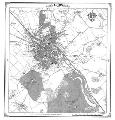 Book cover for Luton 1899 Heritage Cartography Victorian Town Map