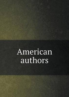 Book cover for American authors