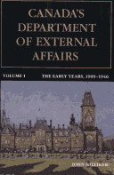 Book cover for Canada's Department of External Affairs, Volume 1