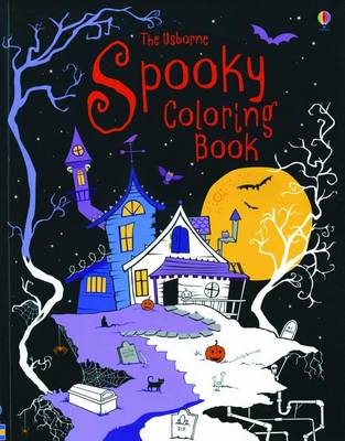 Book cover for The Usborne Spooky Coloring Book