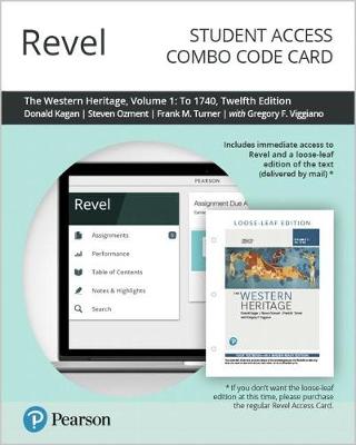 Book cover for Revel for the Western Heritage, Volume 1 -- Combo Access Card