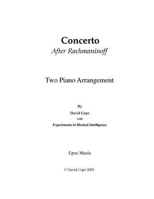 Book cover for Concerto (After Rachmaninoff) Two Piano Arrangement