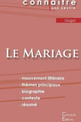 Cover of Fiche de lecture Le Mariage de Nicolas Gogol (Analyse litteraire de reference et resume complet)