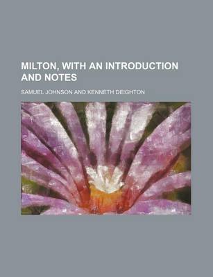 Book cover for Milton, with an Introduction and Notes